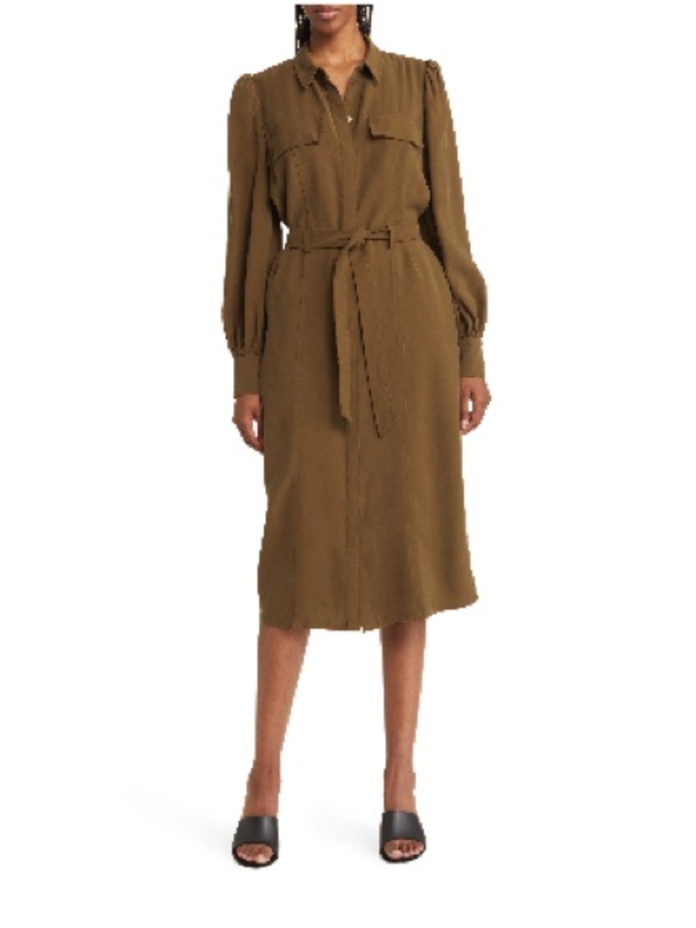 Nordstrom Two Pocket Utility Shirt Dress